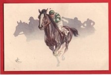 HORSE RACING.  GREEN AND WHITE