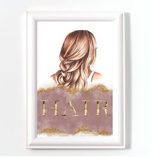 HAIR SALON PRINT WALL ART POSTER HAIRDRESSER PICTURE HAIRDRYER NO FRAME A4 E