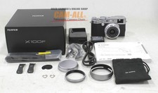Fujifilm Fuji X100F Silver Digital Camera Body with Lens Hood **MINT**