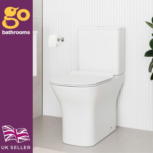 Rimless close coupled toilet - close,