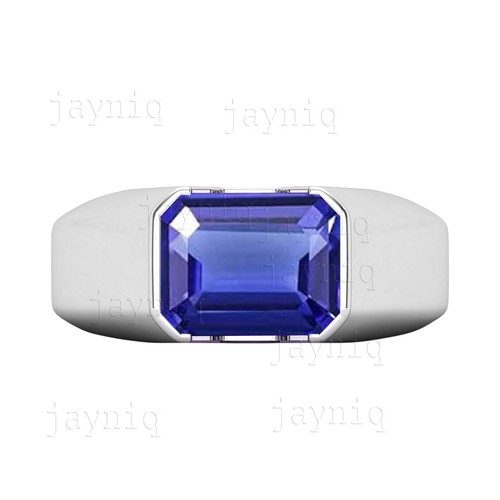 Blue tanzanite mens - blue,