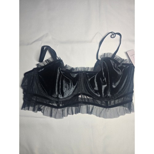 Auden velvet mesh - velvet, ruffle