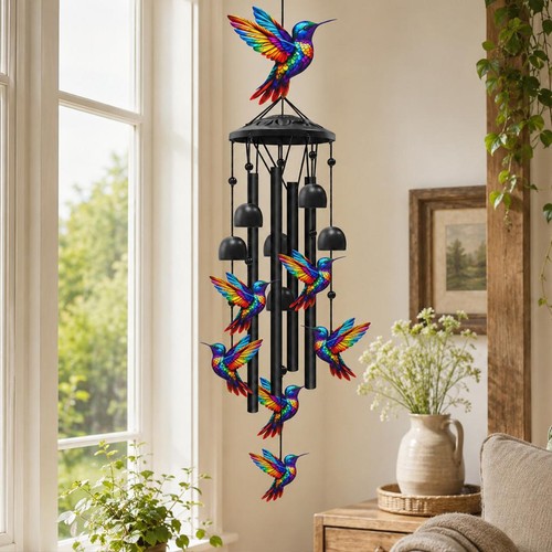 Retro metal hummingbird - metal, wind
