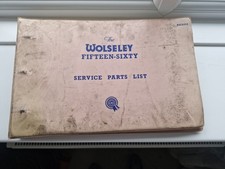 Wolseley 16/60 15/60 Parts