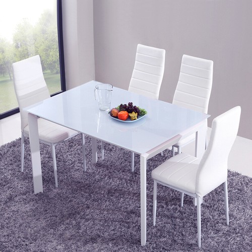 Pcs dining chairs set pu - 4,