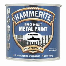 Hammerite Direct To Rust Metal Paint - All Colours- All Sizes - Smooth Hammered