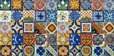 50 MEXICAN TILES 2x2 CERAMIC