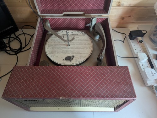 Mcmichael vitage record player - record,