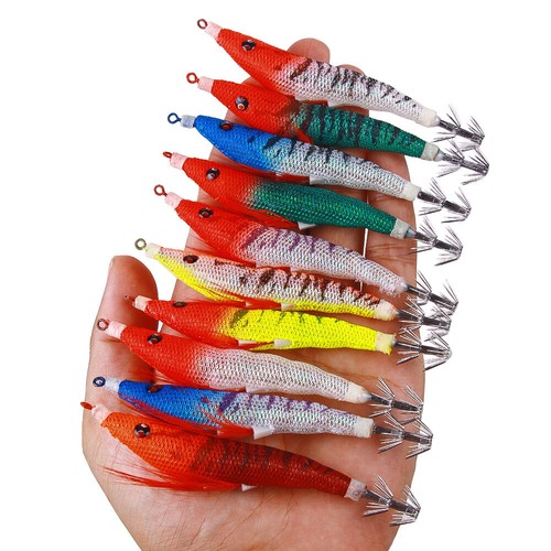 10pcs glow shrimp lure octopus - 10pcs,