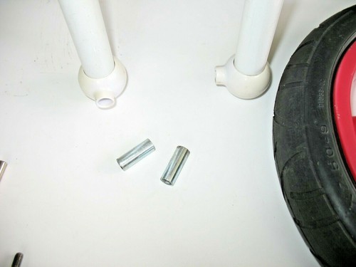 Front wheel axle spacers from - axle,
