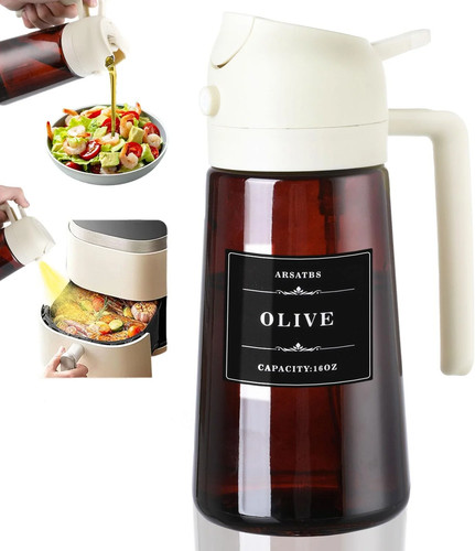 Glass oil dispenser - 2-in-1,