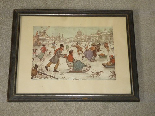Anton pieck print sleigh - anton, print.