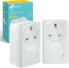 TP-LINK AV600 Powerline Adapter with AC Pass Through Starter Kit (TL-PA4010PKIT)