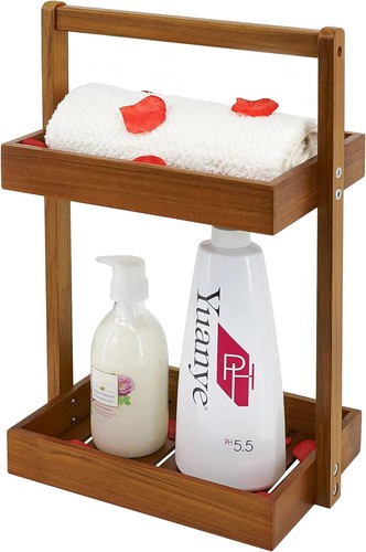Teak shower caddy - teak,
