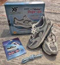 Skechers Shape Ups XF Accelerators Shoes Women's Size UK 3.5 Silver/Blue 