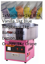 Candy Floss Making Machine Cotton Candy Maker Commercial 500 Stick +6Kg Sugar