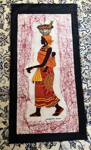 Vintage real wax batik - vintage, large
