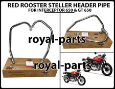 "RED ROOSTER STELLER HEADER PIPE" FIT FOR ROYAL ENFIELD INTERCEPTOR 650 & GT 650