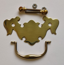 10 x Armac Plate Handles - Solid Brass 101mm 286