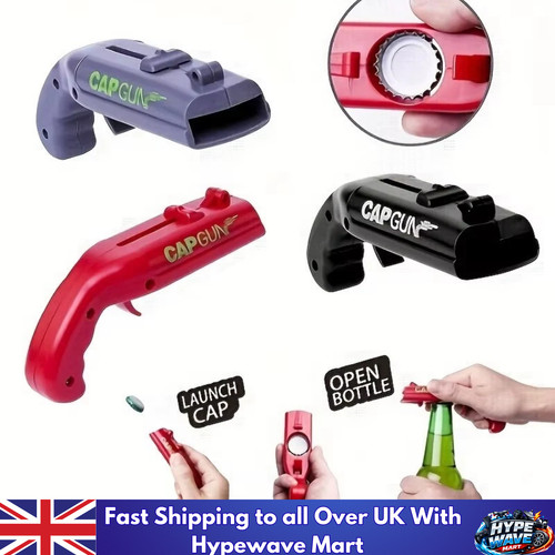 Beer bottle opener - beer, gun
