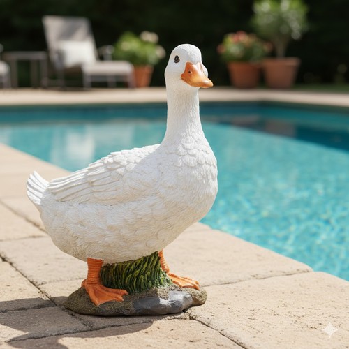 Garden duck ornament - duck,