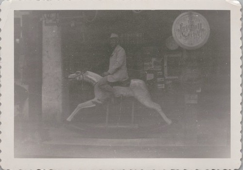 Vtg snapshot man riding - vtg,