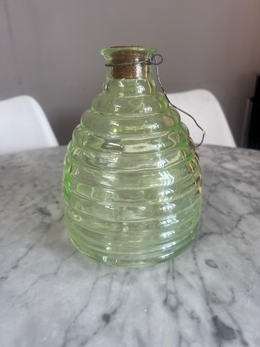 Vintage glass beehive - vintage,