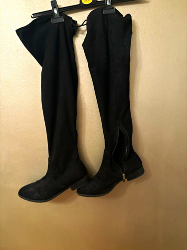 Women black faux suede - women’s,