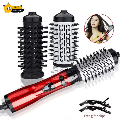 Rotating hair dryer brush - dryer,