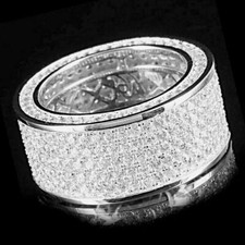 Men's 14K White Gold Over