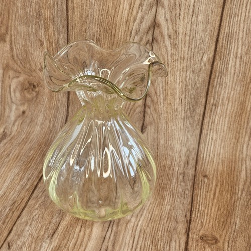 Vintage hand blown glass vase - hand,