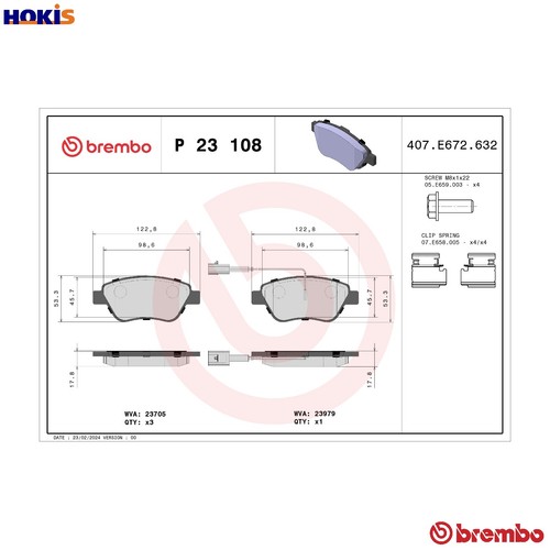 Brake pad set disc - brake,