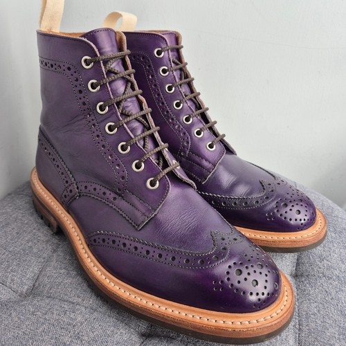 Trickers stow purple leather - 'stow',