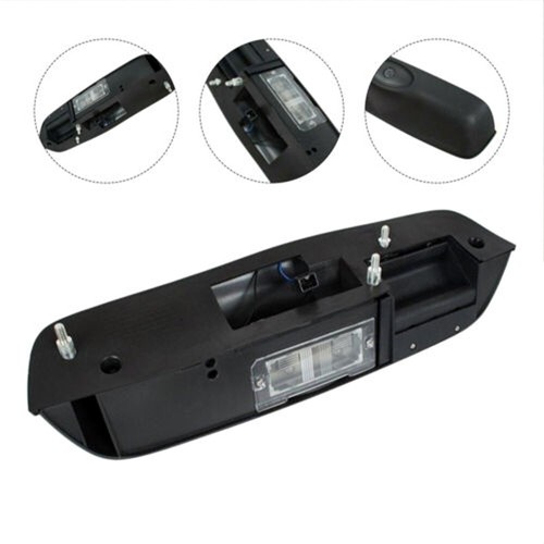 Black tailgate door handle - black,