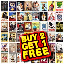 Metal Tin Sign Plaque Home Bar Man Cave Garage Tiki Bar Shed Kitchen Signs M29