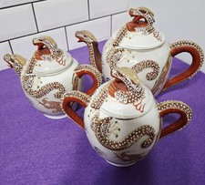 Vintage Kutani Moriage 3 Pc