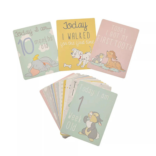 Disney baby milestone cards - disney,