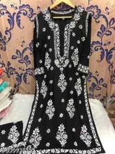 All color Beautiful indian Ryon CHIKANKARI WORK KURTI AND PLAZOO -M to 8 XL