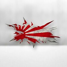 JDM Japanese Rising Sun Splatter Flag Car Window Bumper Vinyl Decal Sticker