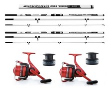 Shizuka 15ft  Beach Sea Fishing Rods & Max Performance Ocean 80 Reels