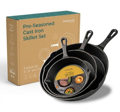 Pre seasoned cast - cast, skillet