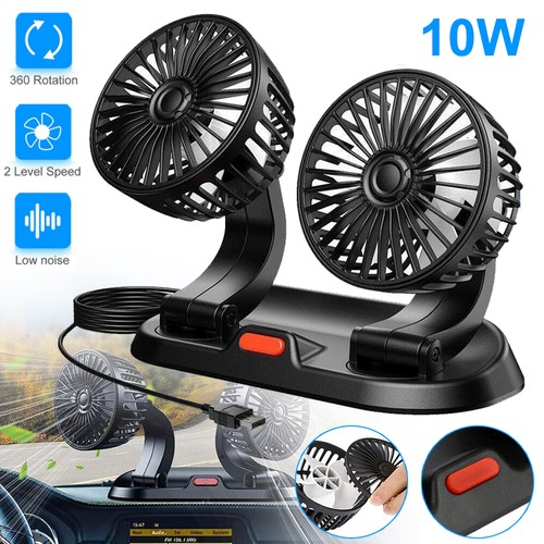 Double head car fan - double,