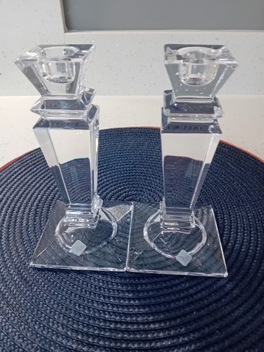 Pair tyrone crystal square - pair,