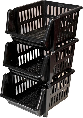 Tier stackable plastic - 3-tier,