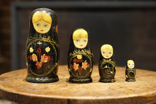Vintage russian khokhloma - vintage,