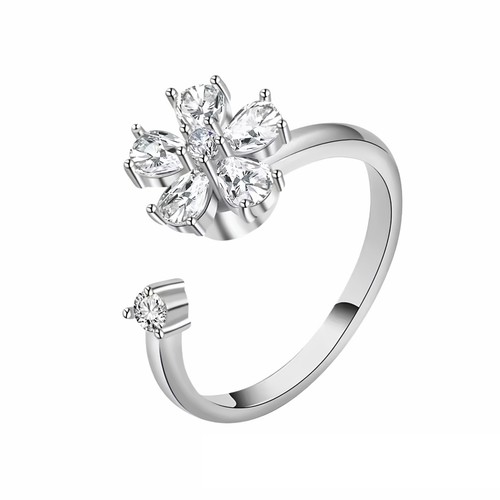 Floral spinner ring rotatable - spinner,