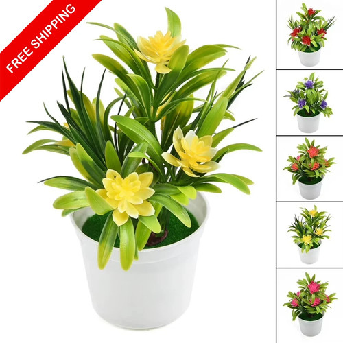 Artificial flowers potted fake - flowers,