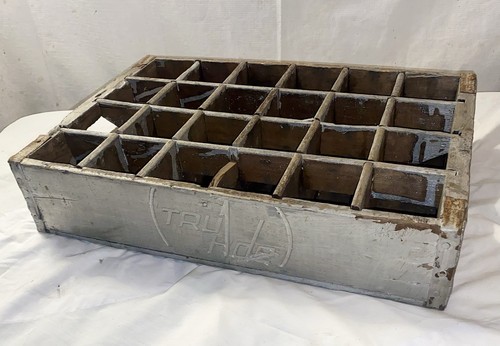 Rare truade wooden soda - truade, bottle