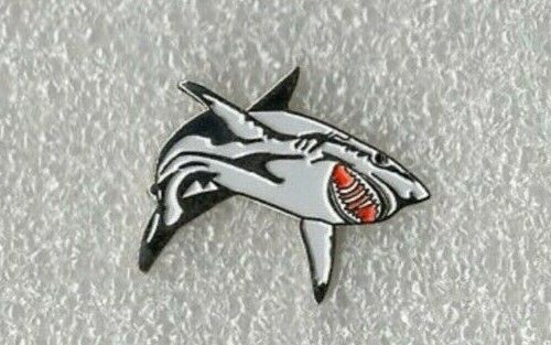Great white shark pin - , badge
