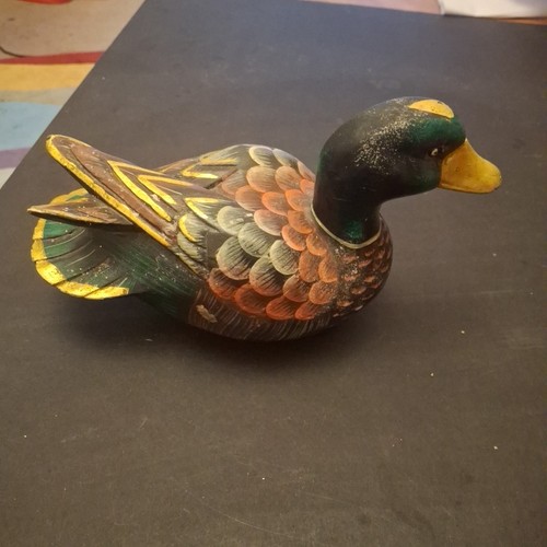 Wooden mallard duck - wooden,
